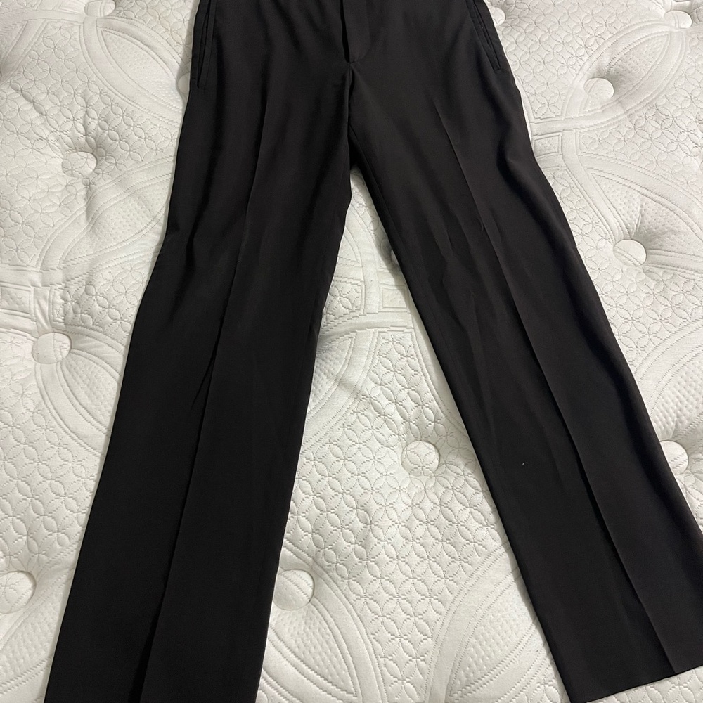 Prada Chocolate Brown Dress Pants Straight Leg Wool Blend